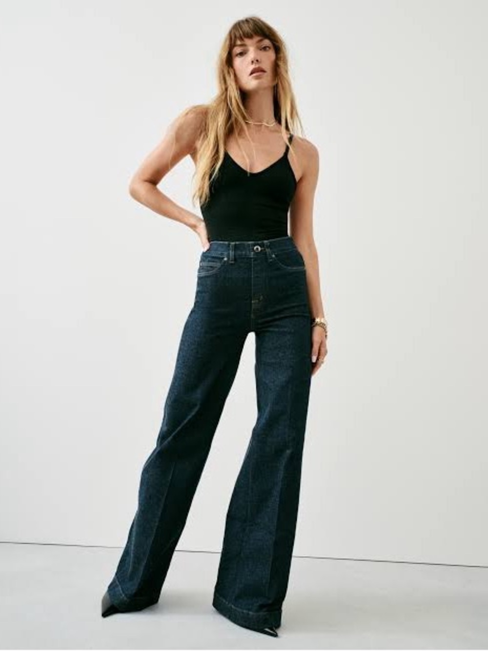 SPANXshape™ EveryWear Wide Leg Jeans, Raw Indigo, LP